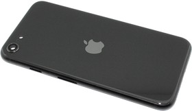 Задняя крышка (стекло) в сборе со стеклом камеры для Apple iPhone SE2, iPhone SE3 черная