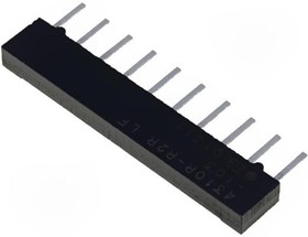 Фото 1/3 4310R-R2R-103LF, Фиксированный резистор цепи, 10 кОм, R-2R Ladder, 5 элемент(-ов), SIP, 10 вывод(-ов), PC Pin