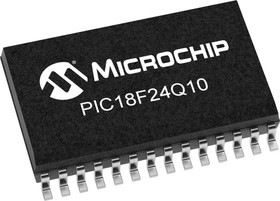 Фото 1/2 PIC18F24Q10-I/SO, PIC18F24Q10-I/SO PIC Microcontroller MCU, PIC18, 28-Pin SOIC
