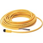 889D-F4UEDM-0M3, Straight Female 4 way M12 to Straight Female 4 way M12 Actuator/Sensor Cable, 300mm