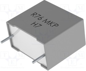 R76TI22204040J, Cap Film 0.022uF 1600V PP 5% (18 X 7.5 X 13.5mm) Radial Wound 15mm 110°C Automotive Bulk