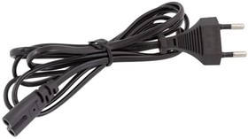 Сетевой кабель EURO, 1.5 м, (2-контактная вилка и 2-контактный разъем)