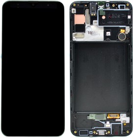 Дисплей (экран) в сборе с тачскрином для Samsung Galaxy A30s SM-A307FN черный с рамкой (Premium SC LCD)
