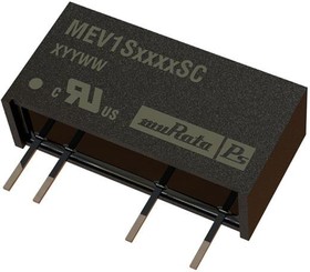MEV1S2412SC, Isolated DC/DC Converters - Through Hole 1W 24-12V SIP SINGLE DC/DC