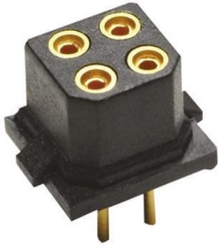 M80 Series Straight Through Hole Mount PCB Socket, 10-Contact, 2-Row, 2mm Pitch, Solder Termination