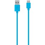 Дата-кабель Smartbuy USB - micro USB, цветные, длина 1 м, голубой (iK-12c blue)/100