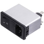 FN285-6-06, Filtered IEC Power Entry Module, IEC C14, General Purpose, 6 А ...