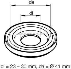20.1549.65.0002, Уплотнительное резиновое кольцо 23-30 мм, 41 мм "Eberspacher" 20.1549.65.0002