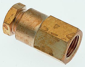182260418, ENOTS Series Straight Threaded Adaptor, G 1/8 Female to Push In 4 mm, Threaded-to-Tube Connection Style