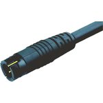 Sensor actuator cable, Cable plug to open end, 3 pole, 2 m, PVC, black, 3 A ...