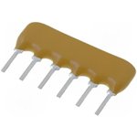 4606X-101-332LF, 4600X 3.3k ±2% Bussed Resistor Array, 5 Resistors, 0.75W total ...