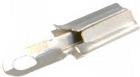 Фото 1/2 Uninsulated flat plug sleeve, 2.5 x 0.25 mm, 0.3 to 0.5 mm², AWG 24 to 20, bronze, tin-plated, 1360.28