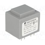 TEZ2.6/D230/7.5V, Трансформатор: залитый, 2,5ВА, 230ВAC, 7,5В, 333,3мА, PCB, IP00