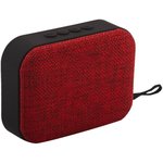 Bluetooth колонка S-T3 ткань MicroSD, USB красная, коробка