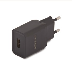 Фото 1/4 Блок питания (сетевой адаптер) BOROFONE BA19A Nimble 1xUSB, 1А черный