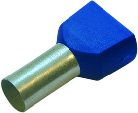 Haupa Гильза конечная для двух проводов, 2,5/10 цвет синий (упак.100шт)