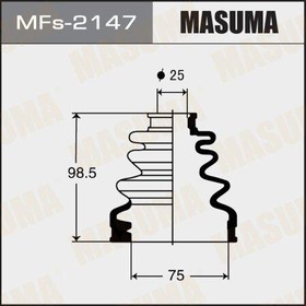 MFs-2147, Пыльник ШРУСа пер. внутр. силикон