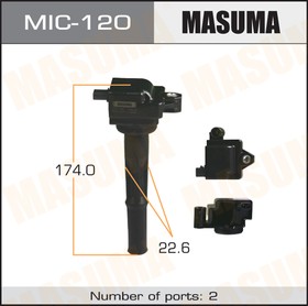MIC-120, Катушка зажигания Toyota Land Cruiser Prado (J95, J120) 96- 4Runner 95- (5VZFE) MASUMA
