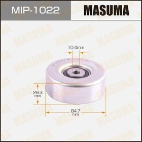 MIP-1022, Ролик приводного ремня Toyota Yaris (P90) 05-, bB 05- обводной Masuma