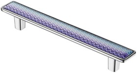 Ручка-скоба BREEZE 128 мм, полимер, хром KA3-128BR21P-CR