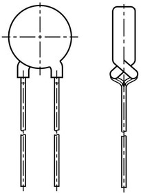 Фото 1/2 B59965C0120A070, PTC Thermistors 4.3A 1.2ohms