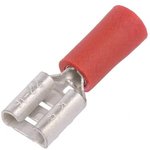 3903, Spade Connector, Partially Insulated, 0.5 ... 1mm², Socket, Pack of 100 pieces