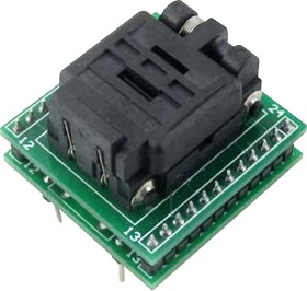 Фото 1/2 ADA-QFN24, 0.5mm Pitch IC Socket Adapter, 24 Pin Female QFN to 24 Pin Male DIP