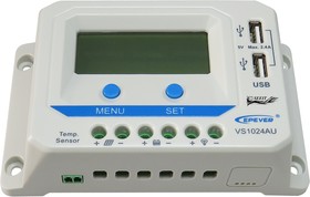 Фото 1/3 VS1024AU, 12V 10A solar charge controller