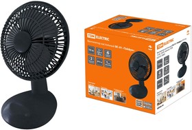 Вентилятор настольный ВС-01 "Тайфун" D15 см, 15 Вт, 230 В, черный, TDM