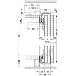 Slido F-Line41 35A комплект 2 двери нижний профиль в торец 402.36.000