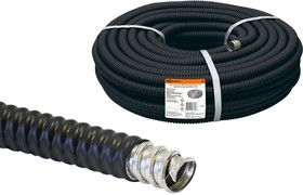 Photo 1/2 SQ0407-0222, Corrugation for 22mm Metal Sleeve cable in PVC insulation, black without 20 meter extension TDM Electric