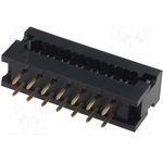 FTR-14-SG, Adapter connector, PIN: 14, IDC,THT, per cable, 1.27mm, 3A, Conf: 2x7