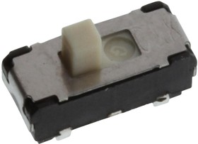 JS102011JCQN, SLIDE SWITCH, SPDT, 0.3A, 6VDC, SMD