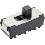 JS202011JCQN, Slide Switches .3A 6VDC DPDT VERT MNT SMT J BEND