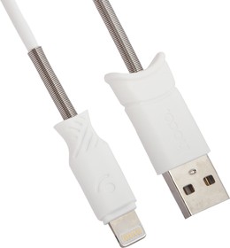 Фото 1/2 USB кабель HOCO X24 Piscec Charging Cable для Apple (L=1M) (белый)