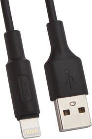 Фото 1/2 USB кабель HOCO X25 Soarer Charging Data Cable For Lightning (L=1M) (черный)