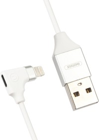 Фото 1/2 USB кабель REMAX Lightning 8 pin Data Cable & Audio Adaptor 2 в 1 15 см RL-LA01 (белый)