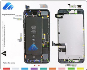 Магнитный коврик профессиональный для разборки iPhone 7 Plus