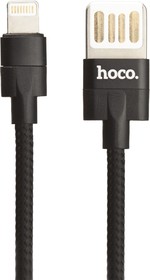Фото 1/2 USB кабель Hoco U55 Outstanding Charging Data Cable For Lightning L=1M черный