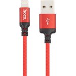 USB кабель Hoco X14 Times Speed Lightning Charging Cable L=1M черно-красный