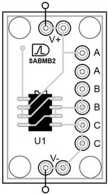 SABMB224, Other Development Tools 2-CH SUPERCAPACITOR PCB W/ ALD910024SALI