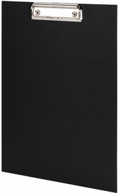 Фото 1/6 Доска-планшет STAFF "EVERYDAY" с прижимом А4 (225х316 мм), картон/бумвинил, РОССИЯ, черная, 229051