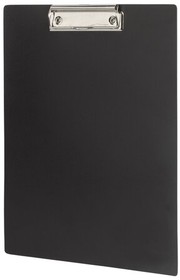 Фото 1/6 Доска-планшет STAFF с прижимом А4 (315х235 мм), пластик, 1 мм, черная, 229223