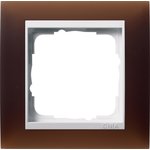 Gira Event Opaque Темно-коричневый/ Бел.глянц. Рамка 1-ая