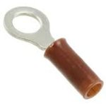 1577620-1, STRATO-THERM Insulated Ring Terminal, M4 / #8 Stud Size, Brown