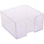 Прозрачная подставка для бумажного блока 9х9х5 см ПЛ61