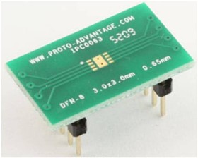 IPC0063, Sockets & Adapters DFN-8 to DIP-12 SMT Adapter