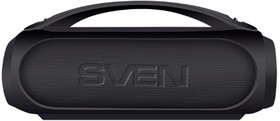 Фото 1/10 SVEN PS-380, черный (40 Вт, Waterproof (IPx5), TWS, Bluetooth, FM, USB, 3000мА*ч)