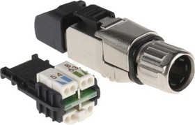 Фото 1/4 J00026A5001, MFP8 Series Male RJ45 Connector, Cable Mount, Cat6a
