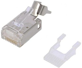 Фото 1/3 J00026A0165, MP8 Series Male RJ45 Connector, Cable Mount, Cat6a, STP Shield